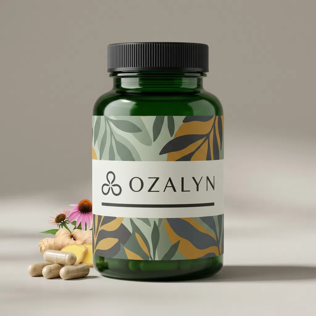 Ozalyn kruidencapsules bestellen Nederland betaling bij levering - donkerpaarse fles